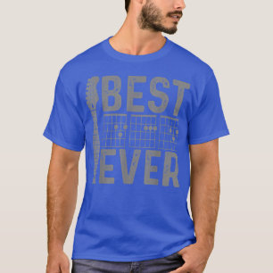 Mens Guitar Best Dad Ever Chords Guitarist Funny F T-Shirt