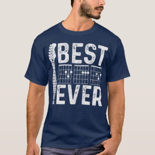 Mens Guitar Best Dad Ever Chords Guitarist Funny F T-Shirt