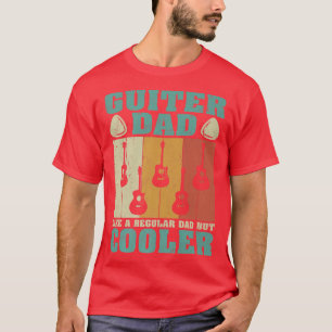 Mens Guitar Vintage Guitar Dad Like A Regular Dad T-Shirt