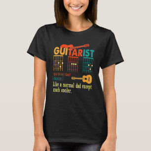 Mens Guitarist D A D Chord Like A Normal Dad Excep T-Shirt