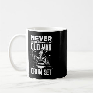 Mens Guitarist Gifts Never Underestimate An Old Ma Coffee Mug