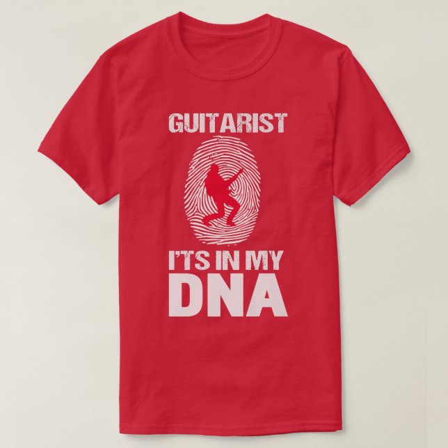Mens Guitarist Is My DNA Funny Guitar Coach874 T-Shirt (Design Front)