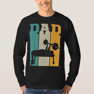 Mens Gym Dad Bod Dad Weight Lifting Power Lifting T-Shirt