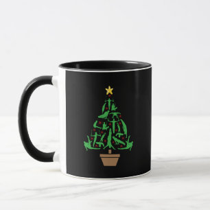 Men's Gymnastics Boys Gymnast Christmas Tree Mug