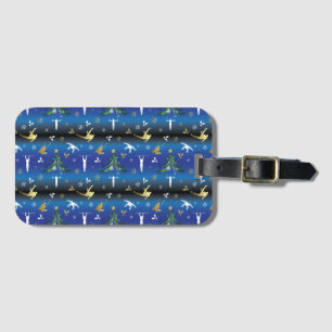 Men's Gymnastics Christmas Tree Snowflake Luggage Tag