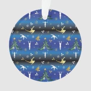 Men's Gymnastics Christmas Tree Snowflake Ornament