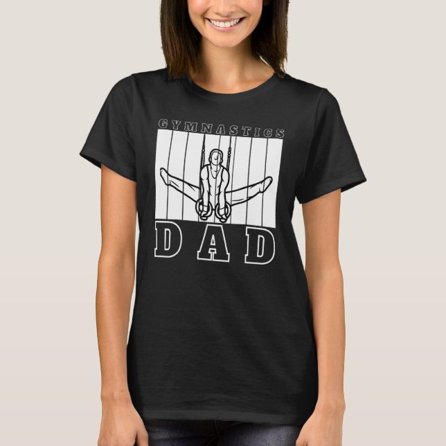 Mens Gymnastics Dad   Athletes Sport Sportsman T-Shirt (Front)