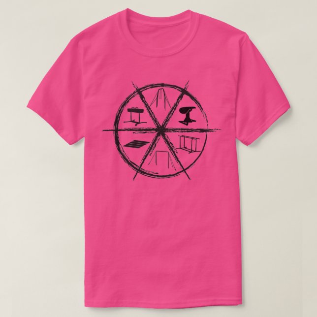Mens Gymnastics Design T-Shirt (Design Front)