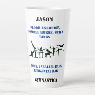 Men's Gymnastics Latte Mug