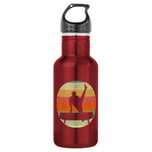 Mens Gymnastics Male Gymnast at Sunset 532 Ml Water Bottle