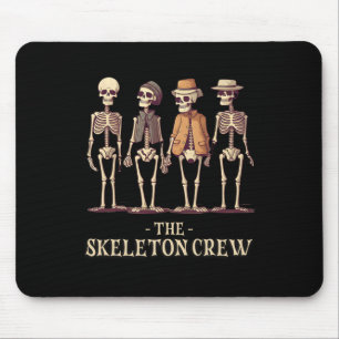 Men's Halloween Skeleton Crew  Mouse Mat