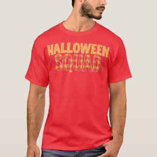 Mens Halloween Squad Plaid Halloween  T-Shirt