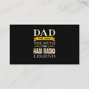 Mens Ham Radio Dad Shirts Gifts for Dads - Fathers Business Card