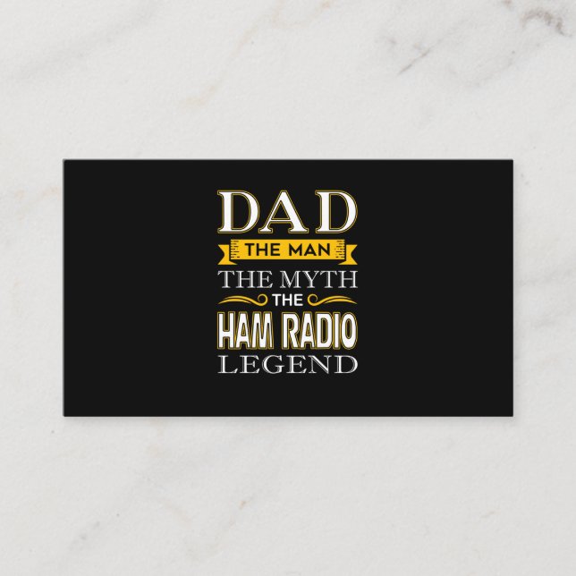 Mens Ham Radio Dad Shirts Gifts for Dads - Fathers Business Card (Front)