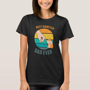 Mens Hamster Saying Best Hamster Dad Ever Vintage T-Shirt