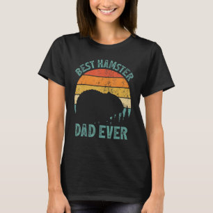 Mens  Hamster Vintage Best Hamster Dad Ever Father T-Shirt
