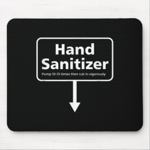 Mens Hand Sanitizer - Funny Adult Humour Christmas Mouse Mat