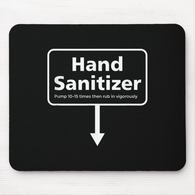 Mens Hand Sanitizer - Funny Adult Humour Christmas Mouse Mat (Front)