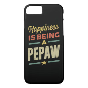 Mens Happiness is Being a Pepaw - Father Grandpa iPhone 8/7 Case