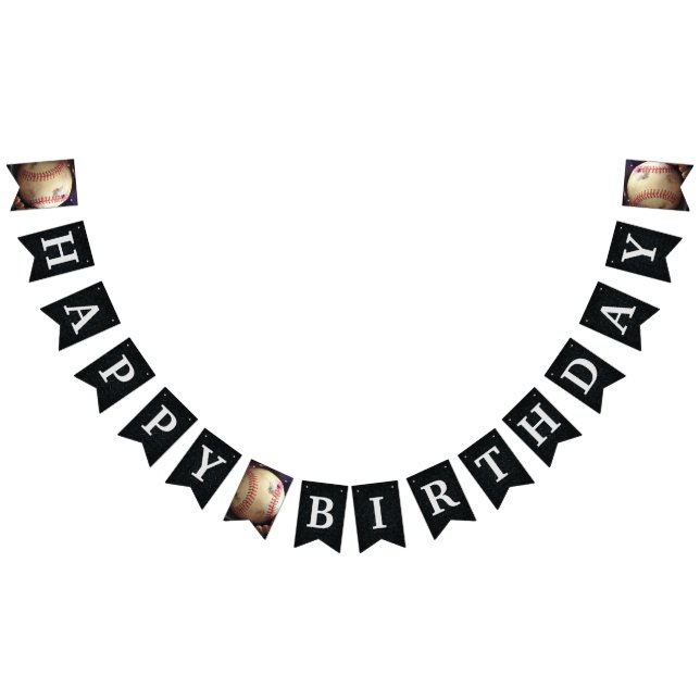 Men's Happy Birthday Baseball Banner (All)
