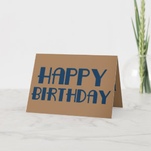 Men's Happy Birthday Card