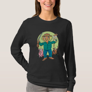 Mens Happy Hunting Deer Wildlife Hunting Season Bi T-Shirt
