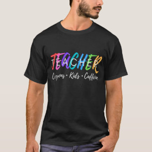 Mens Happy Last Day Of School Teachers Crayons Kid T-Shirt