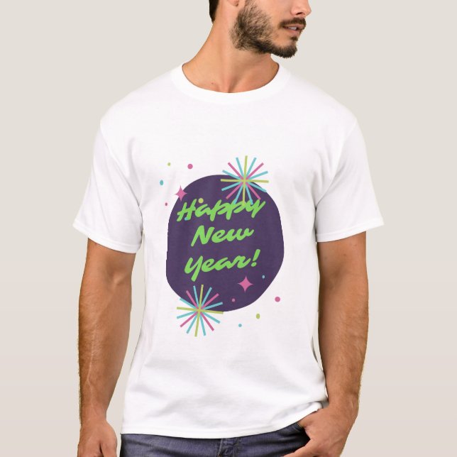 Men's Happy New Year t-shirt (Front)
