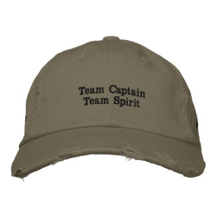 Men's Hat ,Cap printed Team Captain, Team Spirit