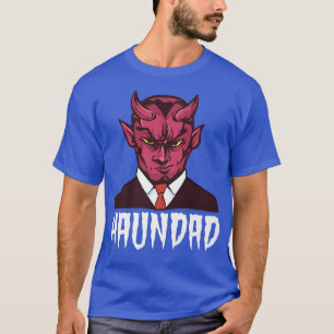 Mens Haunted Halloween Portrait Graphic Face Lucif T-Shirt