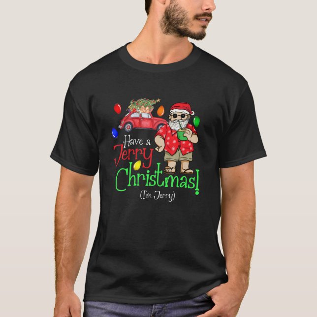Mens Have A Jerry Christmas A Funny Holiday Jerry T-Shirt (Front)