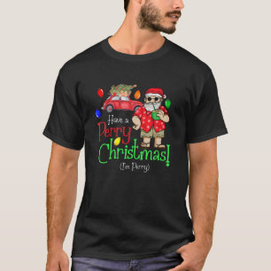Mens Have A Perry Christmas A Funny Holiday Perry T-Shirt