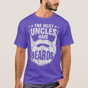 Mens he Best Uncles Have Beards Beard Family Niece T-Shirt