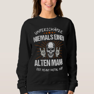 Mens Heavy Metal Death Chip Fork Skull Sweatshirt