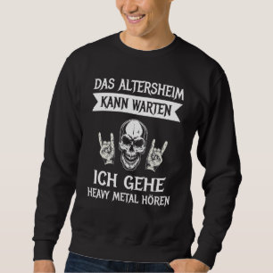 Mens Heavy Metal Death Music Old Home Chip Fork Sweatshirt