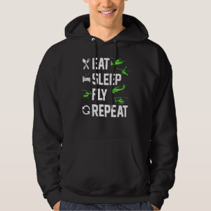 Mens Heli Pilot Helicopter Flying Eat Sleep Fly Hoodie