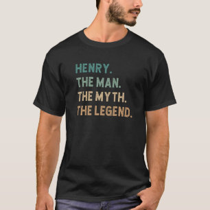 Mens Henry The Man The Myth The Legend Personaliz T-Shirt