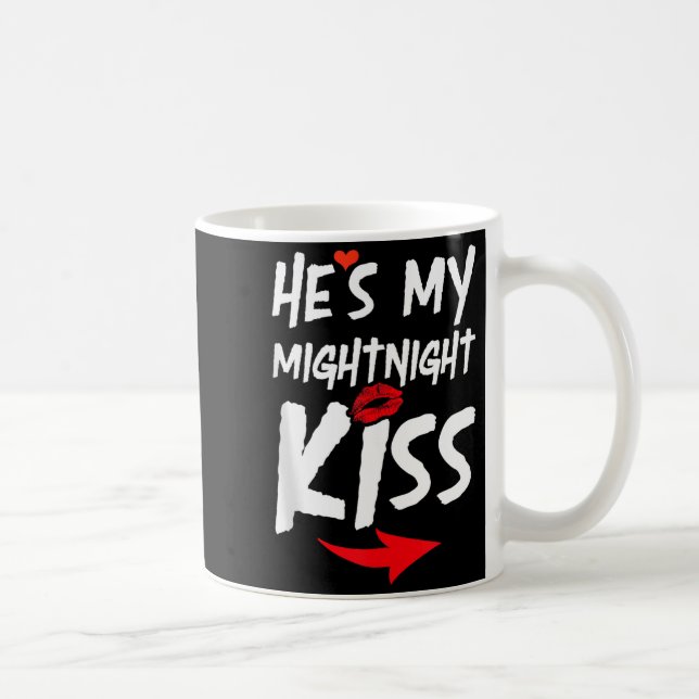 Mens He's My Midnight Kiss Happy New Year Matching Coffee Mug (Right)