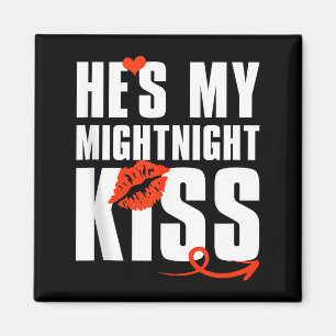 Mens He's My Midnight Kiss Happy New Year Matching Magnet