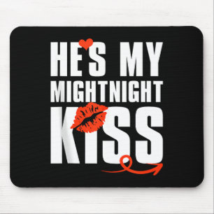 Mens He's My Midnight Kiss Happy New Year Matching Mouse Mat