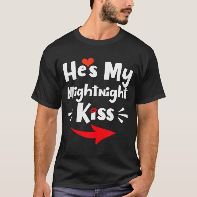 Mens He's My Midnight Kiss Happy New Year Matching T-Shirt (Front)