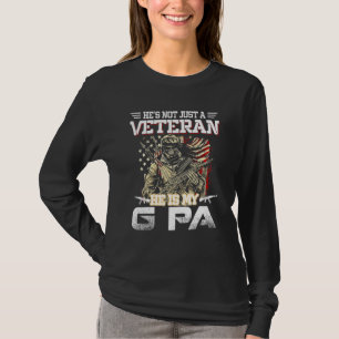 Mens Hes Not Just A Veteran He Is My G Pa American T-Shirt