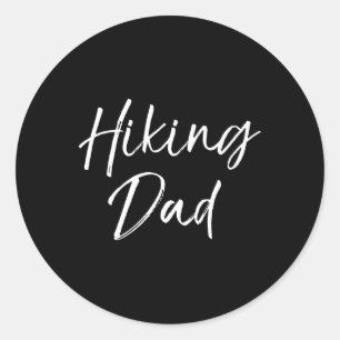 Mens Hiker Gift For Men Outdoorsman Gift Outdoors Classic Round Sticker