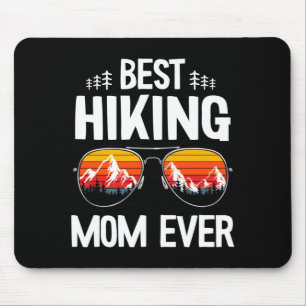 Mens hiking mum outdoor vacation retro vintage mouse mat