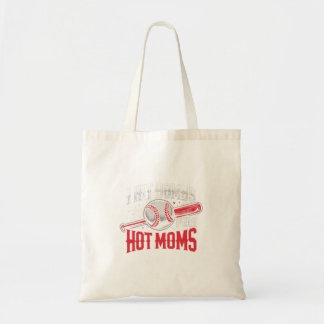 Mens Hit Bombs For Hot Moms - Funny Baseball Tote Bag
