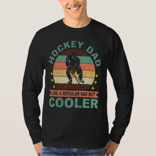 Mens Hockey Dad Ice Puck Winter Sports Ice Hockey T-Shirt