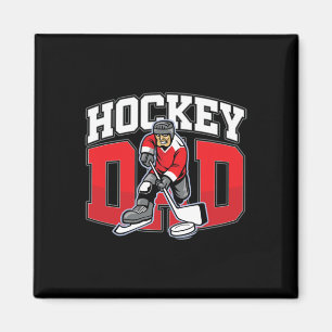 Mens Hockey Father Ice Hockey Ice Hockey Puck Wint Magnet