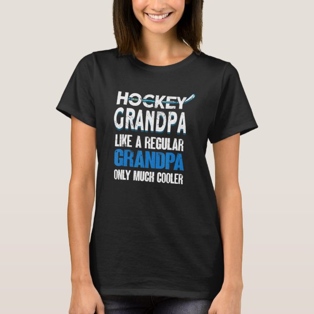 Mens Hockey Grandpa  Hockey Player Ice Hockey 1 T-Shirt (Front)