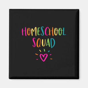 Mens homeschool squad cute mum teacher parent magnet