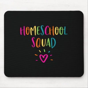Mens homeschool squad cute mum teacher parent mouse mat